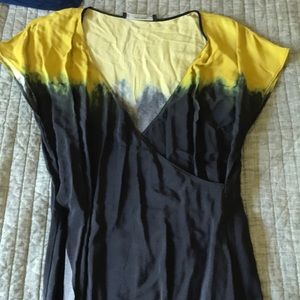 Zara midi dress tie dye ombré
